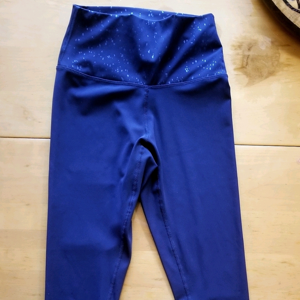 Ladie's Small leggings, dark blue & reflective